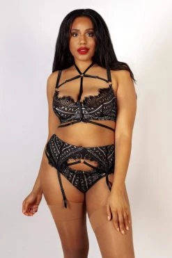 Playful Promises Suspenders Sky Pearl Lace Harness Curve Suspender Belt 8 Playful Promises Suspenders Sky Pearl Lace Harness Curve Suspender Belt
