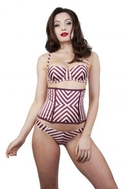 Playful Promises Beatrix Red Placement Stripe Waspie Core Outlet