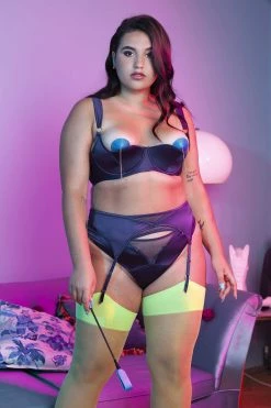 Playful Promises Bras Philly Navy Tulip Satin Bra