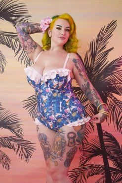 Collectif X Playful Promises Toucan Frilled Balcony Swimsuit