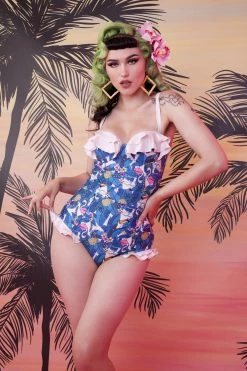 Collectif X Playful Promises Toucan Frilled Balcony Swimsuit