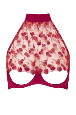 Coco De Mer New In Naomi Cherry Halter Neck Bra