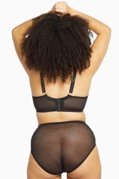 Playful Promises New In Bras Eddie Black Crossover Wrap Bra