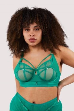 Playful Promises Eddie Green Crossover Wrap Bra New In
