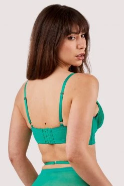 Playful Promises Eddie Green Crossover Wrap Bra New In