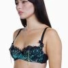 Playful Promises Jaquelina Mint Contrast Quarter Cup Bra Bras