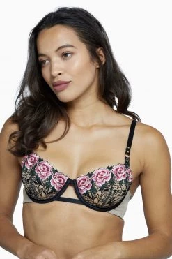 Playful Promises Katy Rose Embroidered Bra