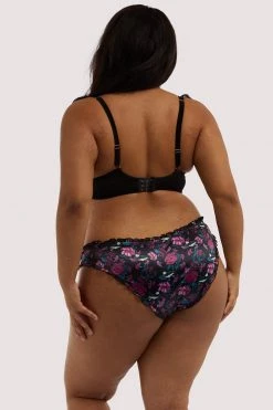 Playful Promises Bras Noriko Crane Print Plunge Bra 33 Playful Promises Bras Noriko Crane Print Plunge Bra