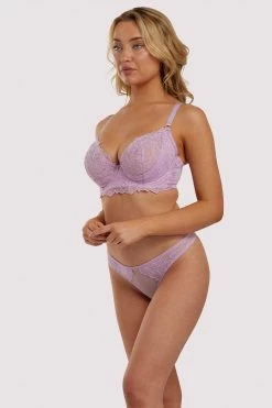 Playful Promises New In Bras Lila Lilac Plunge Bra