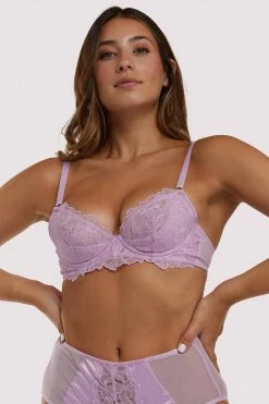 Playful Promises New In Bras Lila Lilac Plunge Bra