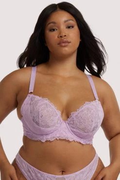 Playful Promises New In Bras Lila Lilac Plunge Bra