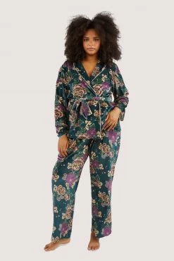 Playful Promises Printed Velvet PJ Set