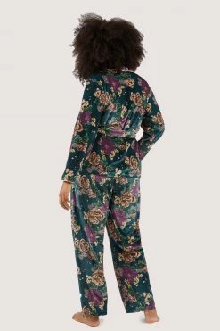 Playful Promises Printed Velvet PJ Set