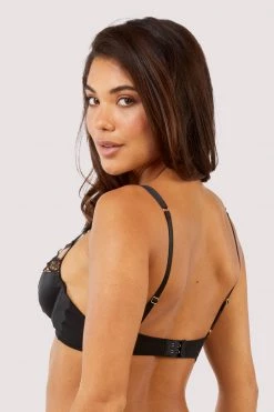 Playful Promises New In Wren Black Lace And Illusion Mesh Bra