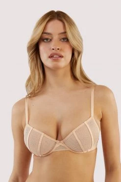 Playful Promises New In Nola Toffee Diamante Studded Bra