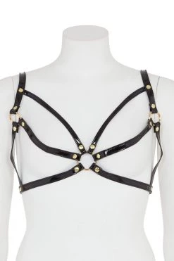 Regalia Open Harness Bra Black Erotic