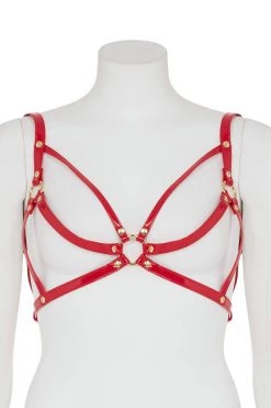 Regalia Open Harness Bra Red