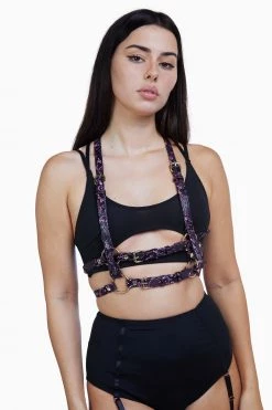 Regalia New In Accessories Chest Harness Purple Snake