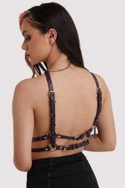 Regalia New In Accessories Chest Harness Purple Snake