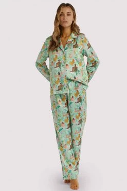 Playful Promises Nightwear Bodil Jane Recycled Nudes & Flowers Trousers