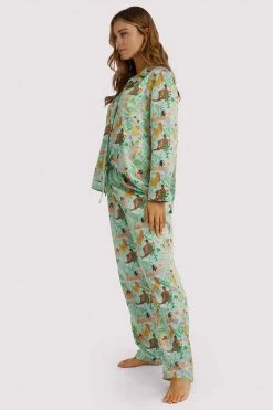 Playful Promises Nightwear Bodil Jane Recycled Nudes & Flowers Trousers