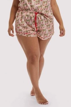 Playful Promises Nightwear Bouffants Recycled Cheeta Recycled Shorts