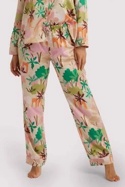 Playful Promises Nightwear Alja Horvat Recycled Abstract Satin Trousers
