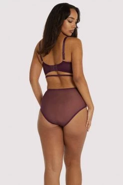 Playful Promises Muriel Purple High Waist Brief