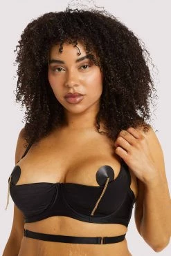 Playful Promises Sacha Black Quarter Cup Bra