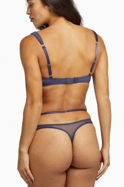 Playful Promises Bras Philly Navy Tulip Satin Bra
