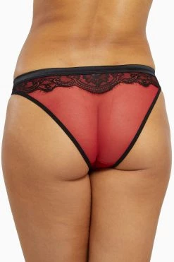 Playful Promises Tasmin Ruby Lace Brazilian Brief Knickers