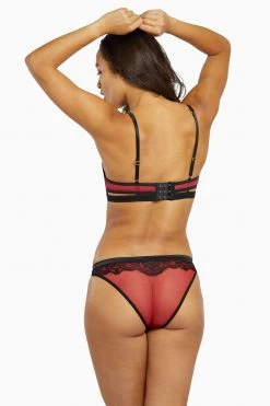 Playful Promises Tasmin Ruby Lace Brazilian Brief Knickers