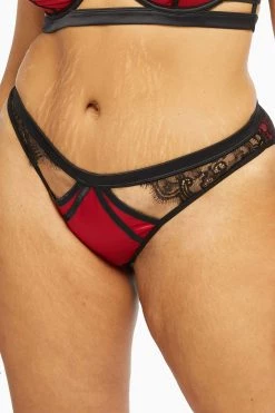 Playful Promises Tasmin Ruby Lace Brazilian Brief Knickers