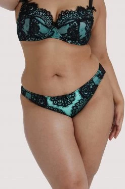 Playful Promises Jaquelina Mint Contrast Brazilian Brief