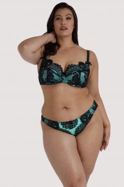 Playful Promises Jaquelina Mint Contrast Brazilian Brief