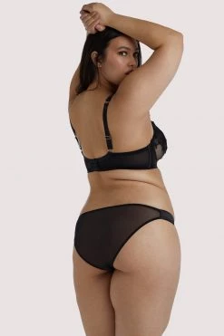 Playful Promises Knickers Anneliese Black Lace Brazilian Brief