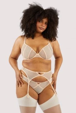 Playful Promises New In Nola Toffee Diamante Studded Suspender 22 Playful Promises New In Nola Toffee Diamante Studded Suspender