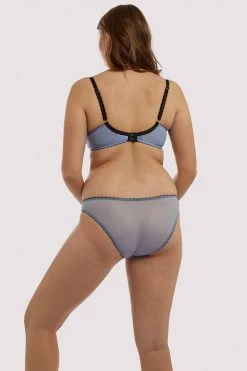 Deja Day New In Bras Grace Lavender Mesh Plunge Bra