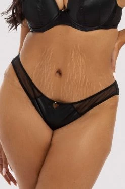 Deja Day Sophia Black Brazilian Brief Knickers