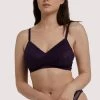 Deja Day Emma Vine Purple Ultimate Comfort Wireless Bra Bras