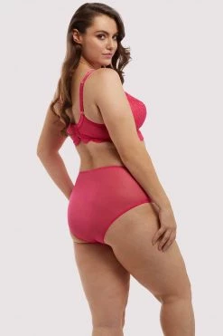 Deja Day Emma Pink Highwaist Brief