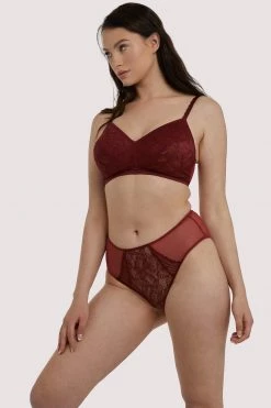 Deja Day Knickers Emma Merlot High Waist Brief