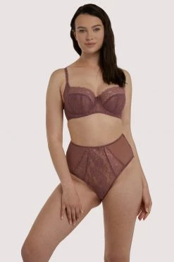 Deja Day Knickers Rosalyn Mocha High Waist Brief 14 Deja Day Knickers Rosalyn Mocha High Waist Brief