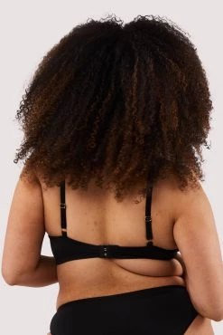 Deja Day Second Skin Black Recycled Triangle Bra
