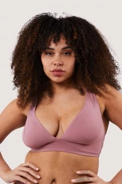 Deja Day New In Second Skin Rose Recycled Triangle Bra