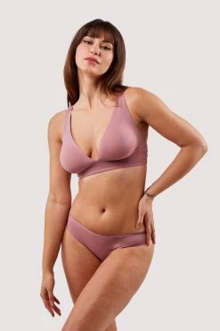 Deja Day New In Second Skin Rose Recycled Triangle Bra