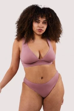 Deja Day New In Second Skin Rose Recycled Triangle Bra