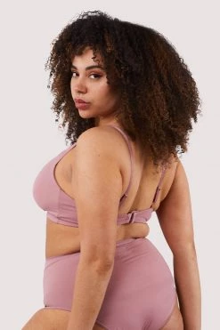 Deja Day New In Second Skin Rose Recycled Crop Top Bra