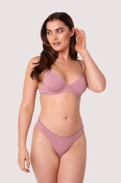 Deja Day Second Skin Rose Recycled Plunge Bra New In