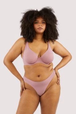 Deja Day Second Skin Rose Recycled Plunge Bra New In